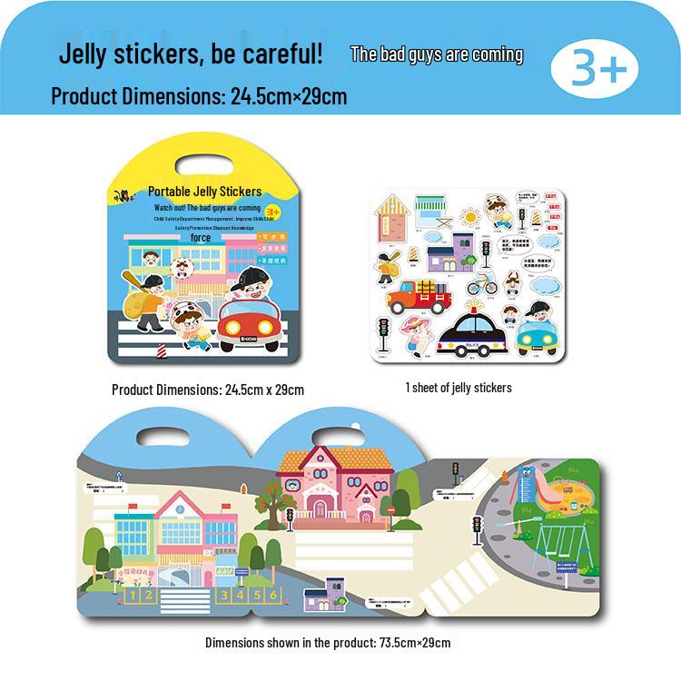Portable Children s Jelly Planner Stickers - Cute, Washable, Reusable for Early Education and Art.
Portable Children s Jelly Planner Stickers - Cute, Washable, Reusable for Early Education and Art.