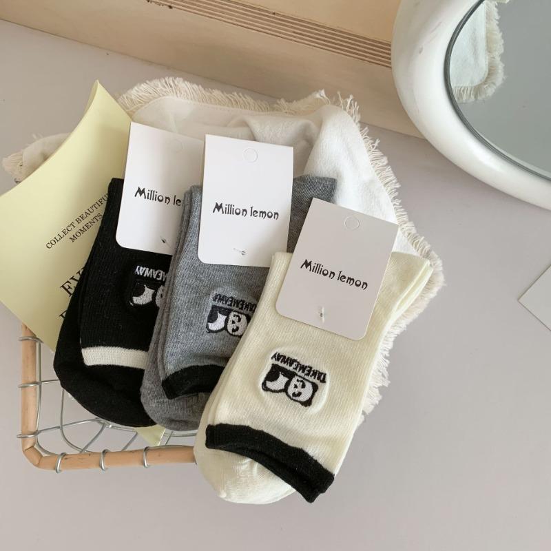 Women s Summer Breathable Embroidered Panda Solid Color Versatile Mid Calf Socks 1 pair чёрный
Women s Summer Breathable Embroidered Panda Solid Color Versatile Mid Calf Socks 1 pair чёрный