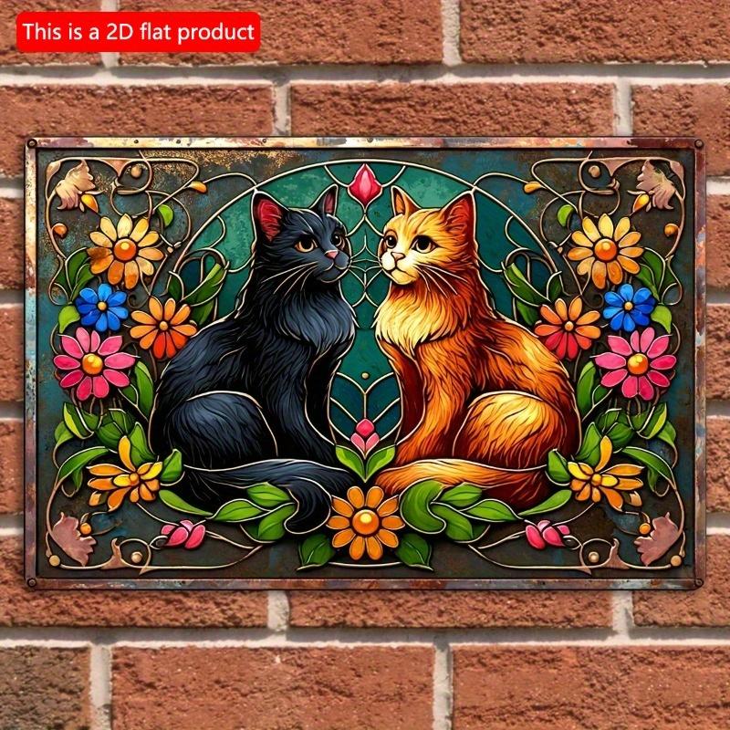 2d Flat 30*20cm, Vintage Wooden Sign, Black and Orange Cats Wall Art Decor, Cat Themed Hanging Plaque, for Home, Kitchen, Garden, Bedroom, Bar. 30*20cm
2d Flat 30*20cm, Vintage Wooden Sign, Black and Orange Cats Wall Art Decor, Cat Themed Hanging Plaque, for Home, Kitchen, Garden, Bedroom, Bar. 30*20cm