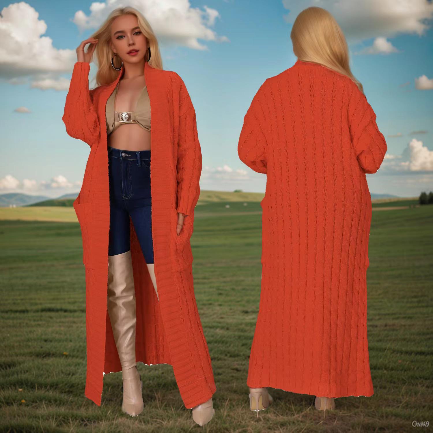 Женский модный длинный свитер крупной вязки с карманом – Доступен в 17 цветах для осени/зимы M
Женский модный длинный свитер крупной вязки с карманом – Доступен в 17 цветах для осени/зимы M