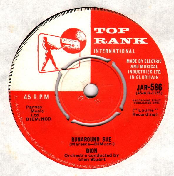 7-дюймовая пластинка DION - Runaround Sue JAR586 Top Rank Intern 1961 UK Рок Б/У
7-дюймовая пластинка DION - Runaround Sue JAR586 Top Rank Intern 1961 UK Рок Б/У