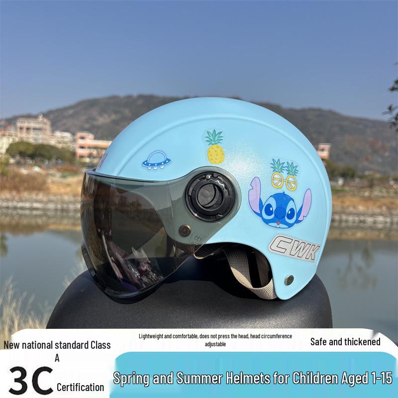 3C Certified Cartoon Sun Protection Helmet for Kids 1-15 Years, All-Season Electric Scooter Safety Helmet Medium (6-15 years)+Pineapple+Stitch
3C Certified Cartoon Sun Protection Helmet for Kids 1-15 Years, All-Season Electric Scooter Safety Helmet Medium (6-15 years)+Pineapple+Stitch