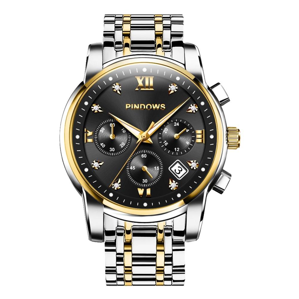 Men s Watch Diamond Business Dress Analog Quartz Luxury Waterproof Luminous Date Two Tone Stainless Steel Band Classic Fashion PINDOWS
Men s Watch Diamond Business Dress Analog Quartz Luxury Waterproof Luminous Date Two Tone Stainless Steel Band Classic Fashion PINDOWS