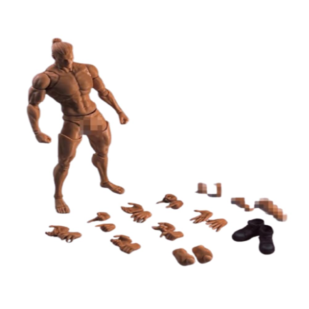 1/12 Scale Male Figure, 6-Inch Romankey Super Flexible Muscle Strong Male Action Figure Miniature Figure Body Doll Collection (Yellow Skin)
1/12 Scale Male Figure, 6-Inch Romankey Super Flexible Muscle Strong Male Action Figure Miniature Figure Body Doll Collection (Yellow Skin)