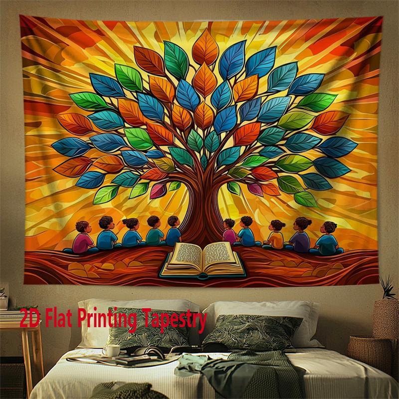 Knowledge Tree Design Digital printing polyester wall tapestry suitable for use in living rooms bedrooms offices bars party 74x94cm(29x37in)
Knowledge Tree Design Digital printing polyester wall tapestry suitable for use in living rooms bedrooms offices bars party 74x94cm(29x37in)
