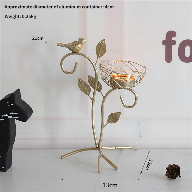 Wrought Iron Golden Bird Aroma Candle Holder Romantic Tabletop Variety of Shapes Ornaments Christmas Decorations
Wrought Iron Golden Bird Aroma Candle Holder Romantic Tabletop Variety of Shapes Ornaments Christmas Decorations
