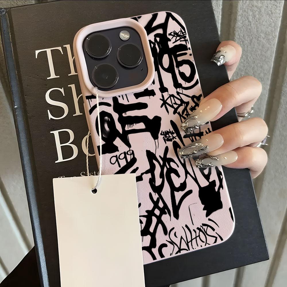 Cool Black Graffiti Art Pattern Lychee Soft Phone Case For iPhone 17 16 15 14 13 12 11 Pro Max 15 14 Plus 17 Air X Xs XR Cover iPhone 14 Plus
Cool Black Graffiti Art Pattern Lychee Soft Phone Case For iPhone 17 16 15 14 13 12 11 Pro Max 15 14 Plus 17 Air X Xs XR Cover iPhone 14 Plus