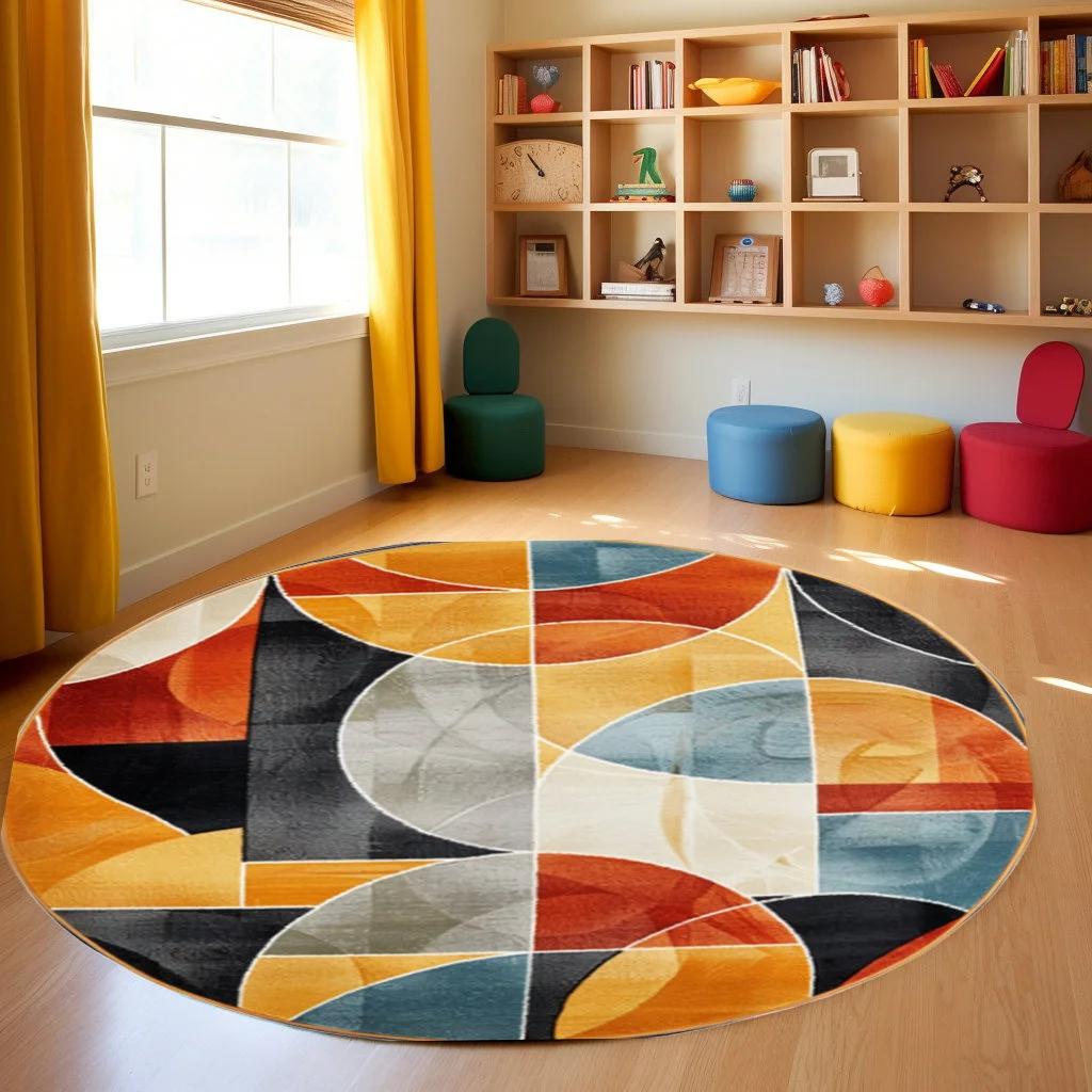 Mid Century Boho Round Rug Stylish Contemporary Abstract Round Rug Unique Large Modern Minimalist Home Decor 60cm
Mid Century Boho Round Rug Stylish Contemporary Abstract Round Rug Unique Large Modern Minimalist Home Decor 60cm