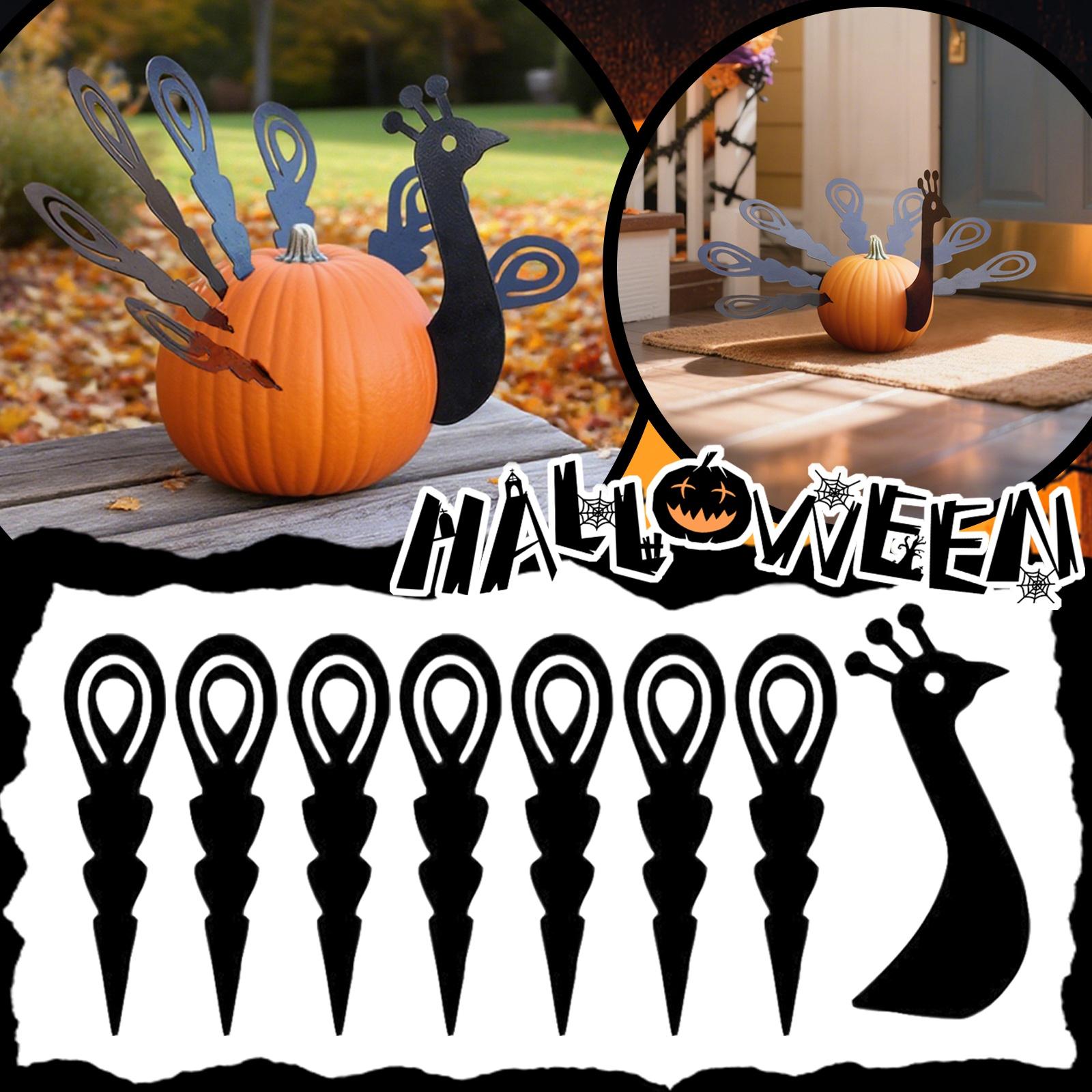 Турция Вилка Тыква Украшение Уличный Сад Дом Настольный День Благодарения Украшения One Size чёрный