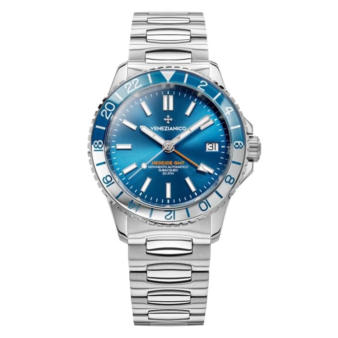 Годинник Venezianico NEREIDE Автоматичний GMT Функціональний корпус 39 мм Водонепроникність до 20 ATM 2 роки гарантії Чоловічий GMT-3521502C Дайверський діаметр синій
Годинник Venezianico NEREIDE Автоматичний GMT Функціональний корпус 39 мм Водонепроникність до 20 ATM 2 роки гарантії Чоловічий GMT-3521502C Дайверський діаметр синій