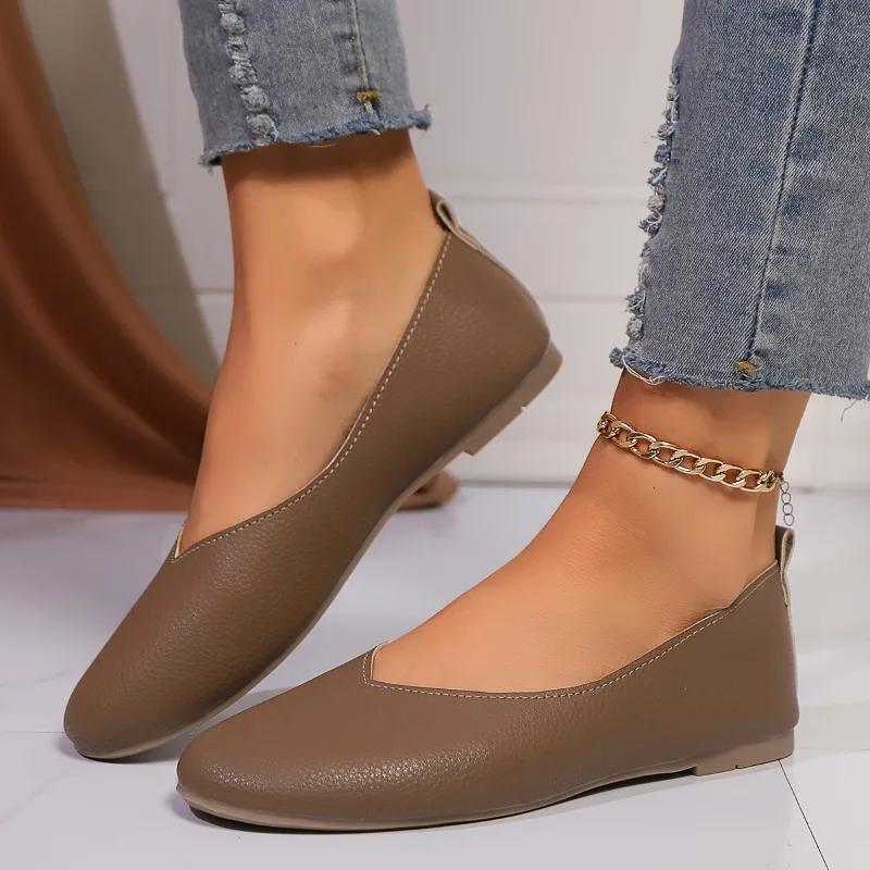 2024 New Women s Flat Shoes Shallow Mouth Slip-ons Spring and Autumn Comfortable Round Toe Flat Shoes for Women Zapatos 36
2024 New Women s Flat Shoes Shallow Mouth Slip-ons Spring and Autumn Comfortable Round Toe Flat Shoes for Women Zapatos 36