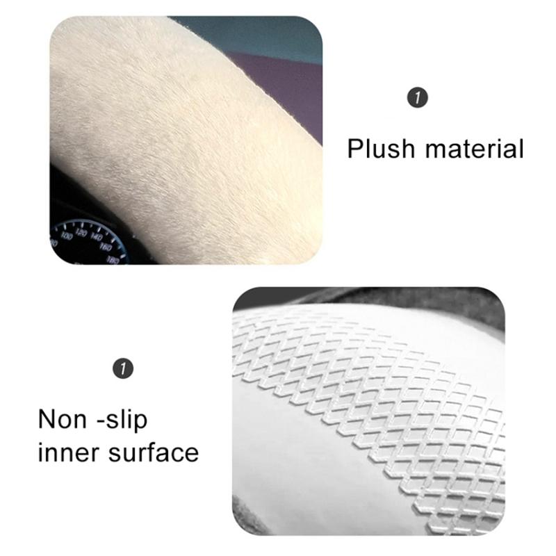 38cm D-shape Camellia Pattern Car Steering Wheel Cover Plush Warm Steering Wheel Sleeve Black+White
38cm D-shape Camellia Pattern Car Steering Wheel Cover Plush Warm Steering Wheel Sleeve Black+White