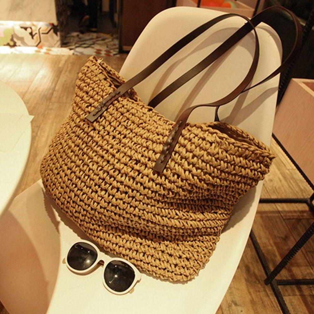 Shopping Bags Outdoor Handbag All-match Shoulder Bag Korean Style Bag Women Woven Bag Straw Bag светло-коричневого
Shopping Bags Outdoor Handbag All-match Shoulder Bag Korean Style Bag Women Woven Bag Straw Bag светло-коричневого