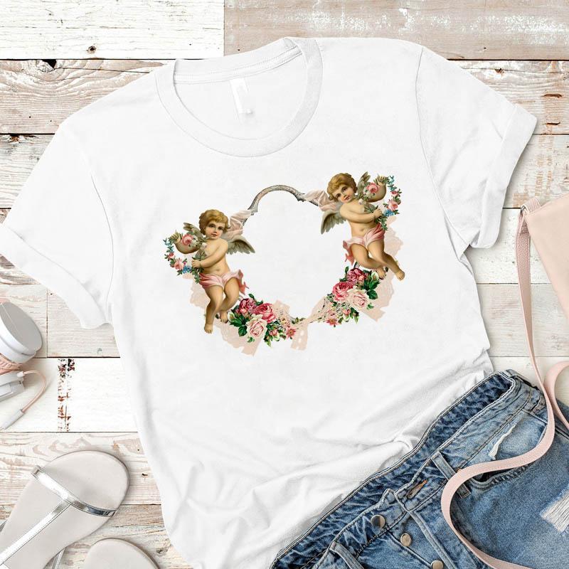 New Fashion Women Tshirt Angel Little Girl Printed T Shirt Female Korean Kawaii Cartoon Tops Tees Casual Short Sleeve Tee Cloth XXXL білий
New Fashion Women Tshirt Angel Little Girl Printed T Shirt Female Korean Kawaii Cartoon Tops Tees Casual Short Sleeve Tee Cloth XXXL білий