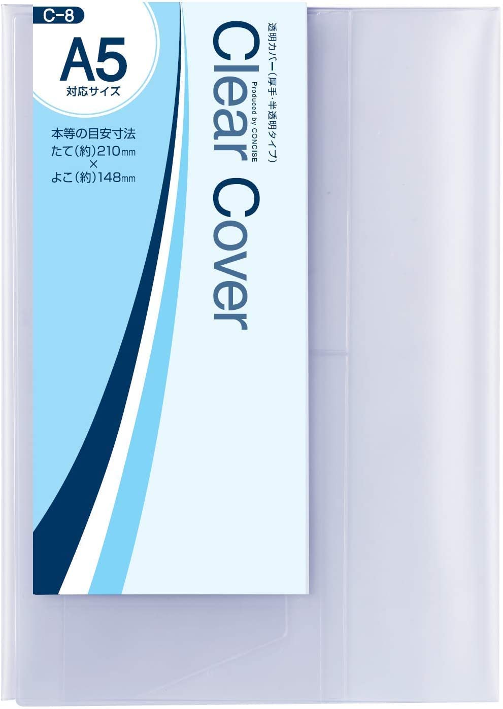 Concise Book Cover A5 563648 Semi-Transparent 2-Pack
Concise Book Cover A5 563648 Semi-Transparent 2-Pack