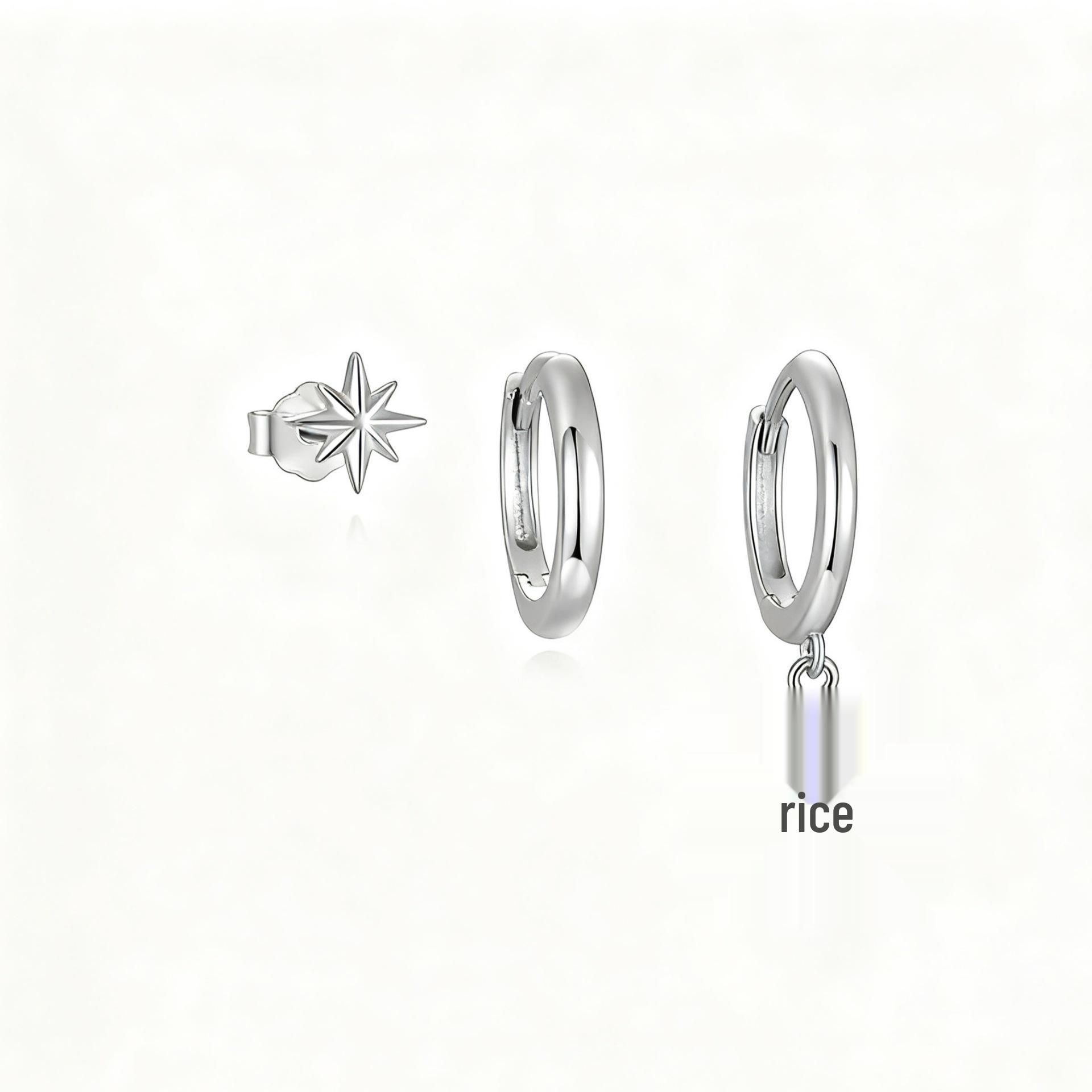 Fashionable Pure Copper Star Pendant Women s Earrings - Three-Piece Set
Fashionable Pure Copper Star Pendant Women s Earrings - Three-Piece Set