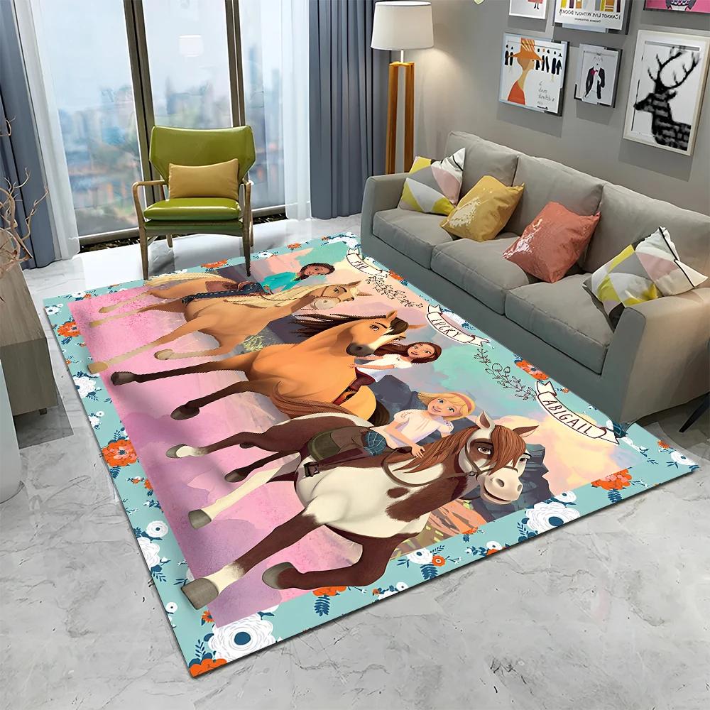Cartoon Spirit Riding Free Horses 3D Carpet Rug for Home Living Room Bedroom Sofa Doormat Decor,kid Area Rug Non-slip Floor Mat 40x60cm
Cartoon Spirit Riding Free Horses 3D Carpet Rug for Home Living Room Bedroom Sofa Doormat Decor,kid Area Rug Non-slip Floor Mat 40x60cm
