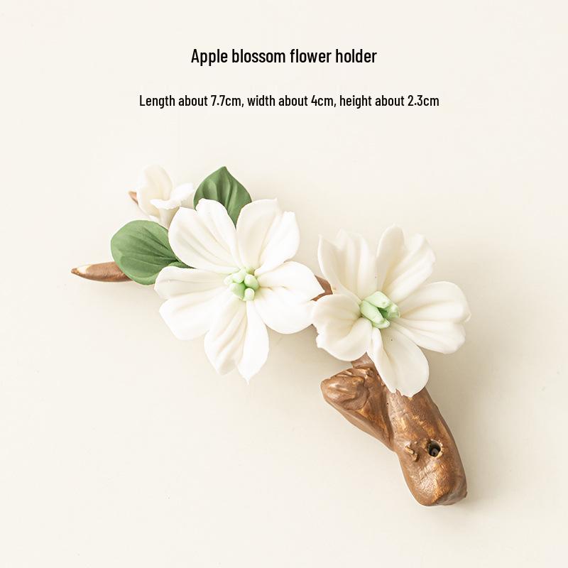 Xichun Ceramic Apple Blossom Incense Holder - Handmade Floral Home Decor for Study Room
Xichun Ceramic Apple Blossom Incense Holder - Handmade Floral Home Decor for Study Room
