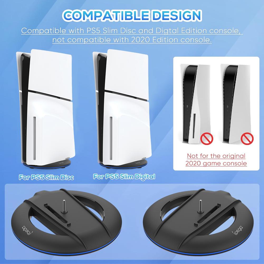Вертикальная подставка-основание, сменная подставка-основание для консоли PS5 Slim, диск и цифровая подставка для консоли Playstation 5 Slim
Вертикальная подставка-основание, сменная подставка-основание для консоли PS5 Slim, диск и цифровая подставка для консоли Playstation 5 Slim