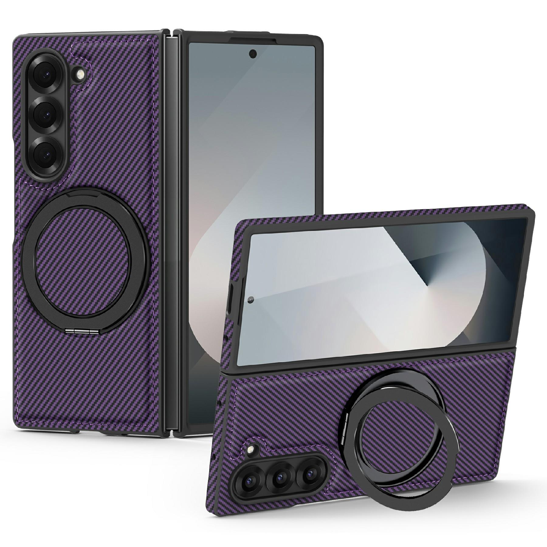 For Samsung Galaxy Z Fold6 5G Magnetic Case Carbon Fiber Texture PU+TPU Kickstand Phone Cover Black
For Samsung Galaxy Z Fold6 5G Magnetic Case Carbon Fiber Texture PU+TPU Kickstand Phone Cover Black