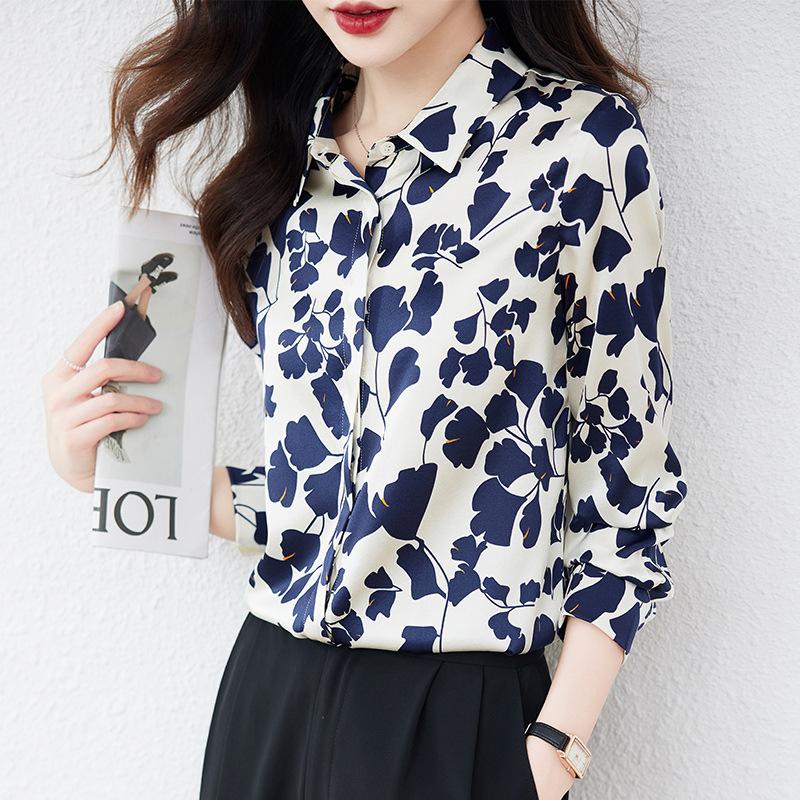 Шелковая рубашка из тутового шелка женская с длинным рукавом весенняя одежда новый темперамент тонкий трендовый принт топ M
Шелковая рубашка из тутового шелка женская с длинным рукавом весенняя одежда новый темперамент тонкий трендовый принт топ M