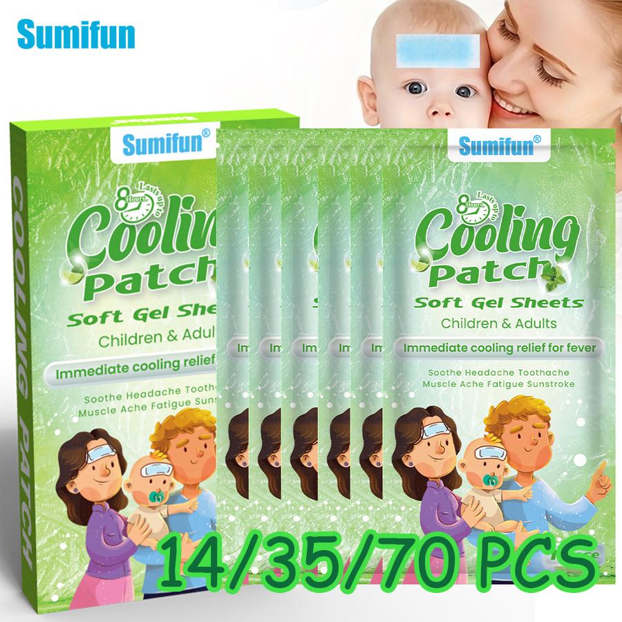 Sumifun 14/35/70 Pcs Cool Cold Gel Forehead Sticker Relieved Fever Discomfort Bring Cool Sense Preventing Heatstroke Outdoors Summer Patch 2 Boxes(14 PCS)
Sumifun 14/35/70 Pcs Cool Cold Gel Forehead Sticker Relieved Fever Discomfort Bring Cool Sense Preventing Heatstroke Outdoors Summer Patch 2 Boxes(14 PCS)