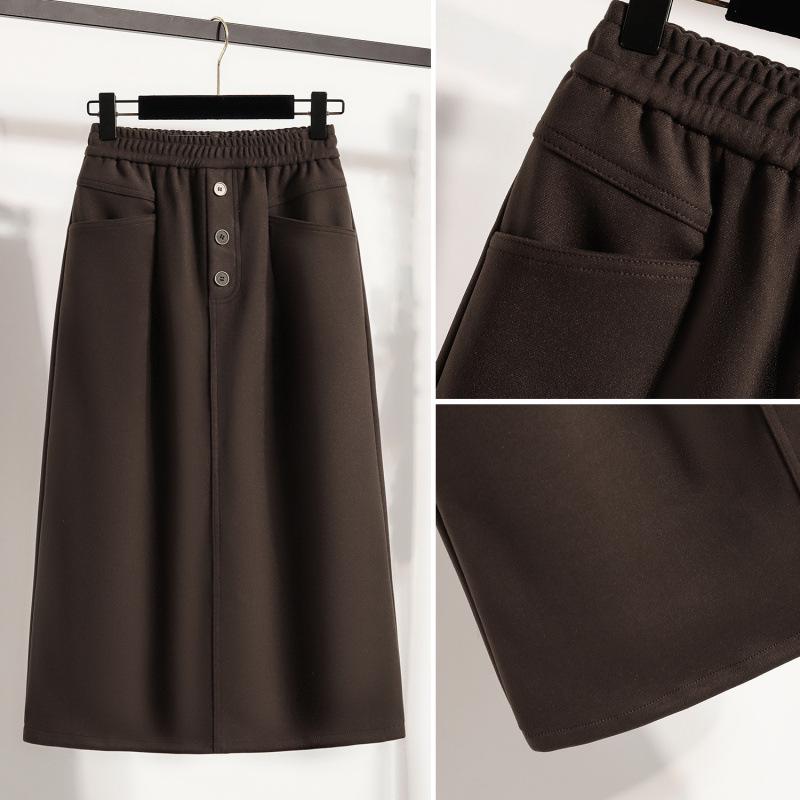Autumn/Winter Korean Style Plus Size Woolen Skirt with Elastic Waist for Chubby Girls 5XL темный кофе
Autumn/Winter Korean Style Plus Size Woolen Skirt with Elastic Waist for Chubby Girls 5XL темный кофе