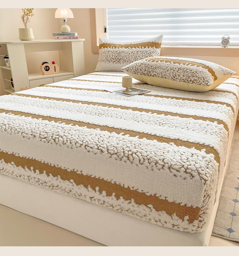 Warm Winter Bed Sheets Fluffy Milk Velvet Jacquard Fleece Luxury Double Queen and King Bed Bed Sheets Without Pillowcase 120x200cm
Warm Winter Bed Sheets Fluffy Milk Velvet Jacquard Fleece Luxury Double Queen and King Bed Bed Sheets Without Pillowcase 120x200cm