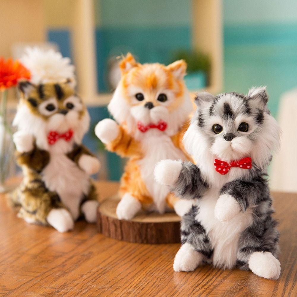Fluffy Simulation Cat Plush Toys PP Cotton Fake Cats Plushie Figure Birthday Parties сірий
Fluffy Simulation Cat Plush Toys PP Cotton Fake Cats Plushie Figure Birthday Parties сірий