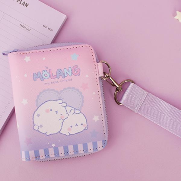 Molang Dream кошелек с ремешком, карман для карт, кольцо для монет, кошелек на молнии, студенческий женский кошелек
Molang Dream кошелек с ремешком, карман для карт, кольцо для монет, кошелек на молнии, студенческий женский кошелек