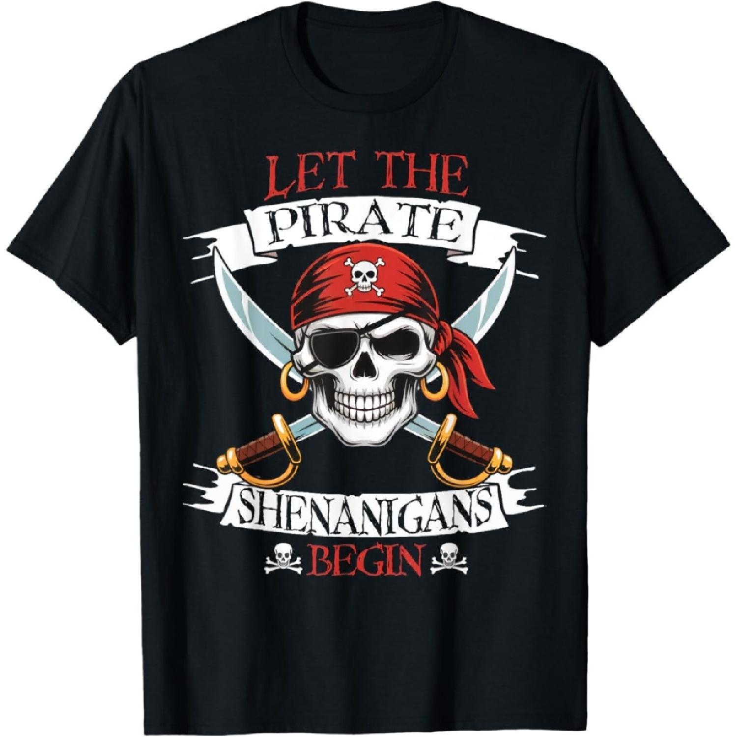 Let The Pirate Shenanigans Begin Pirate Skull Halloween Boys T-Shirt XXXXXL чорний
Let The Pirate Shenanigans Begin Pirate Skull Halloween Boys T-Shirt XXXXXL чорний