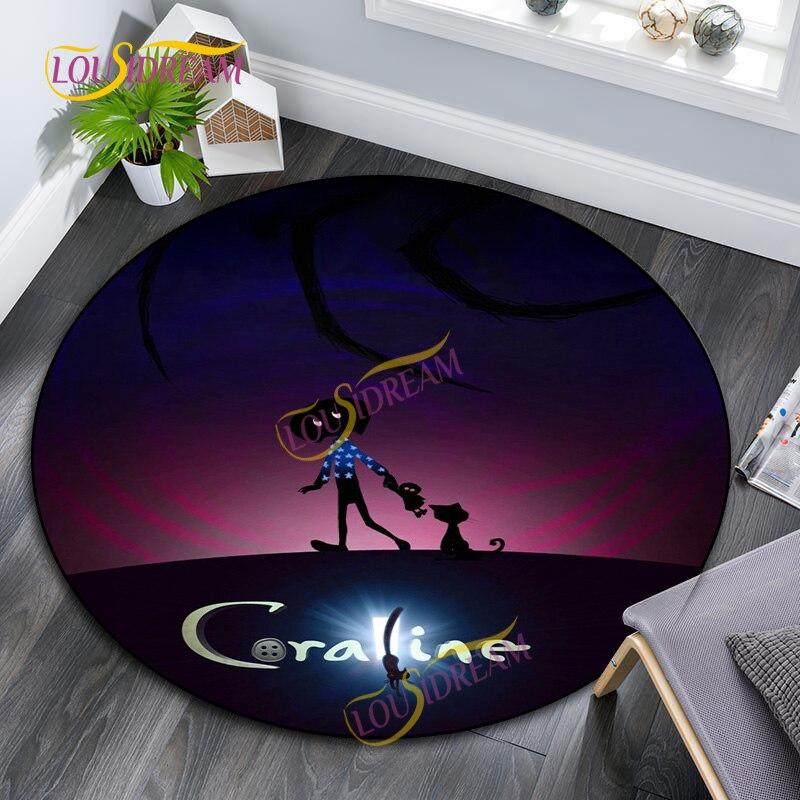 Coraline мультфільм круглий килим вітальня декоративний килим офісний комп ютерний стілець килимок для підлоги дитячий плюшевий ігровий килимок 60cm
Coraline мультфільм круглий килим вітальня декоративний килим офісний комп ютерний стілець килимок для підлоги дитячий плюшевий ігровий килимок 60cm