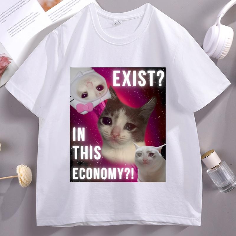 Cat Meme T Shirt Sad Cat Crying T-shirt Humor Cotton Short Sleeve Round Neck Tshirt Streetwear Loose Breathable O Neck Tops 4XL
Cat Meme T Shirt Sad Cat Crying T-shirt Humor Cotton Short Sleeve Round Neck Tshirt Streetwear Loose Breathable O Neck Tops 4XL