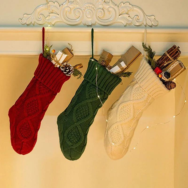 Fashion 1Pcs Wool Knitted Christmas Stocking Diamond Stripes Crochet Gift Bags Santa Elk Socks Tree Fireplace Hanging Decorate зелёный
Fashion 1Pcs Wool Knitted Christmas Stocking Diamond Stripes Crochet Gift Bags Santa Elk Socks Tree Fireplace Hanging Decorate зелёный