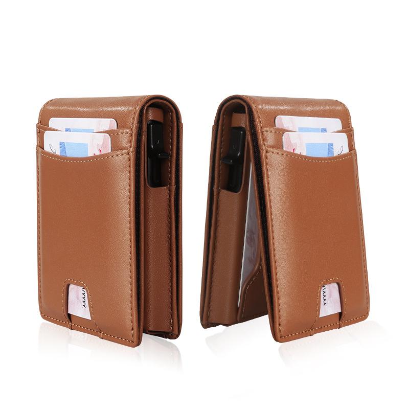 2026 Vertical Bi-Fold Men s Genuine Leather Card Holder Multifunctional Metal RFID Blocking Anti-Theft Slim Wallet Premium Quality
2026 Vertical Bi-Fold Men s Genuine Leather Card Holder Multifunctional Metal RFID Blocking Anti-Theft Slim Wallet Premium Quality