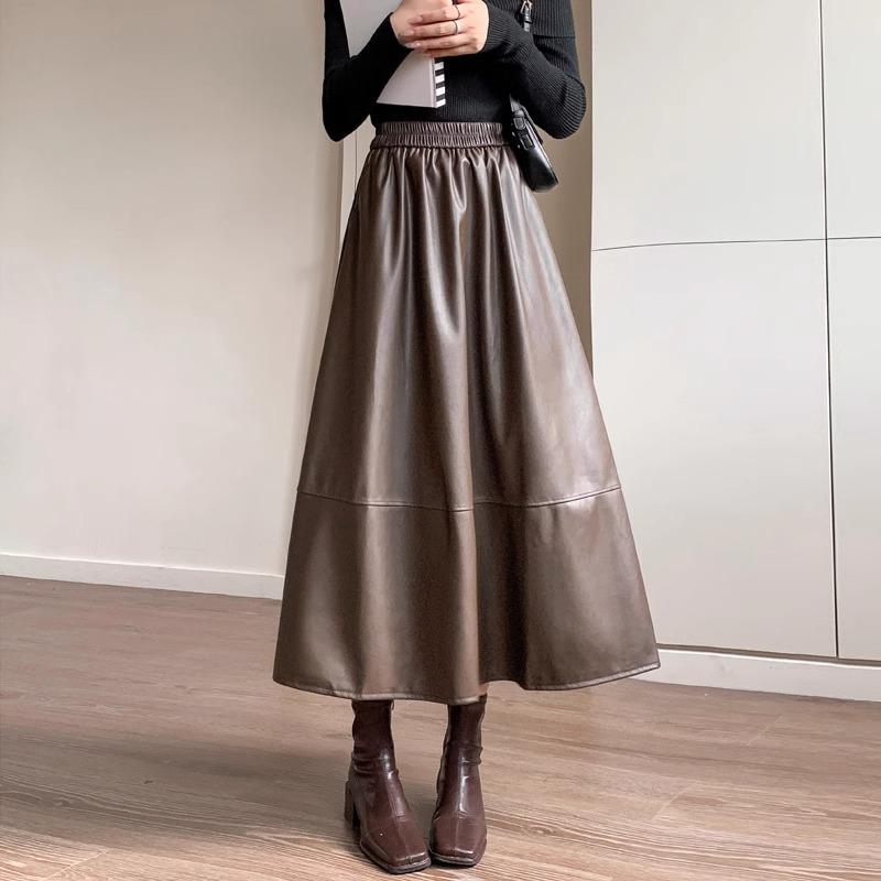 2024 Autumn/Winter Women s Retro A-line Leather Midi Skirt - Slimming & Hip-Covering Design XL
2024 Autumn/Winter Women s Retro A-line Leather Midi Skirt - Slimming & Hip-Covering Design XL