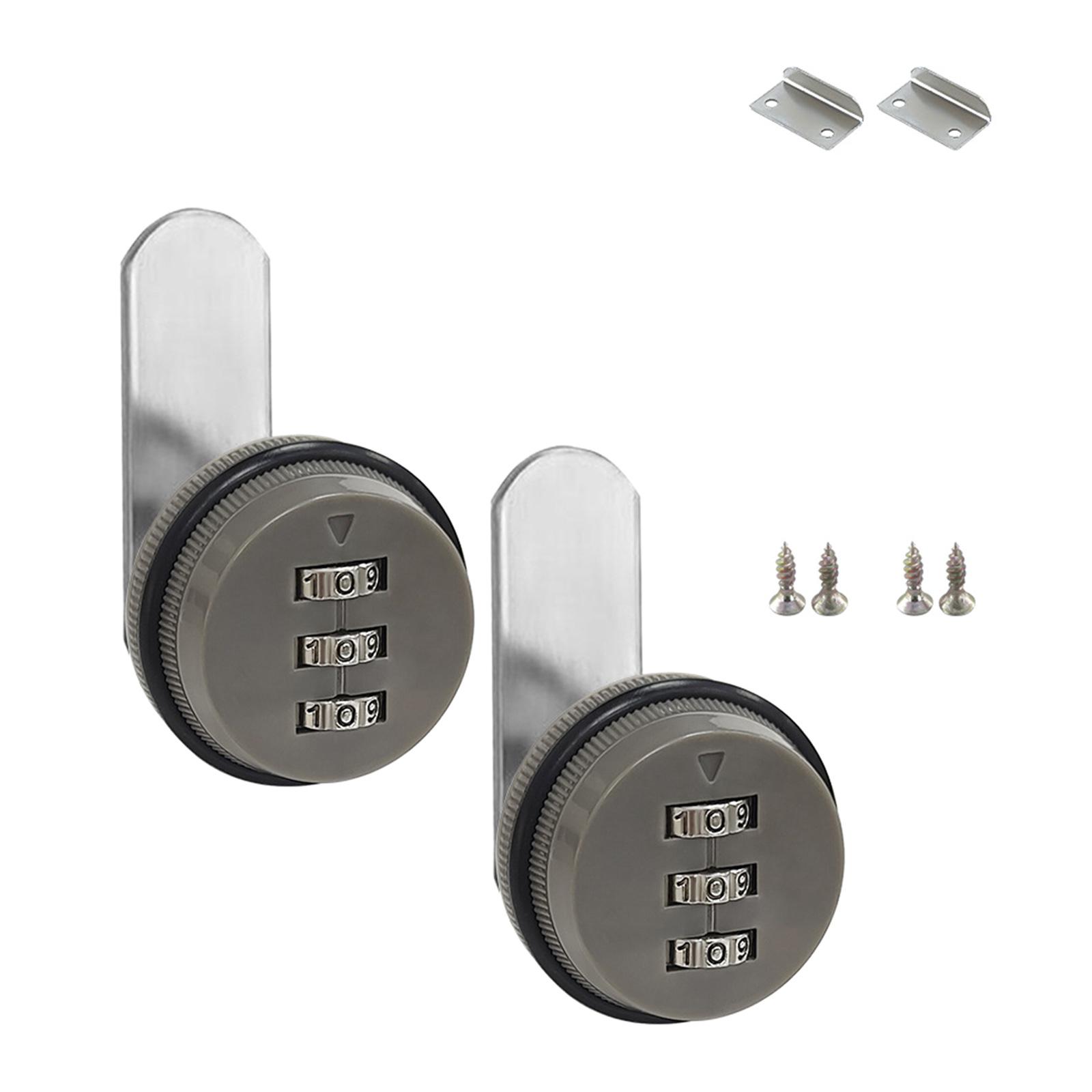 2pcs Practical 3 Digit Code Cams Lock In Silver for Mailbox and Drawer Secure Without Key Zinc Alloy Construction
2pcs Practical 3 Digit Code Cams Lock In Silver for Mailbox and Drawer Secure Without Key Zinc Alloy Construction