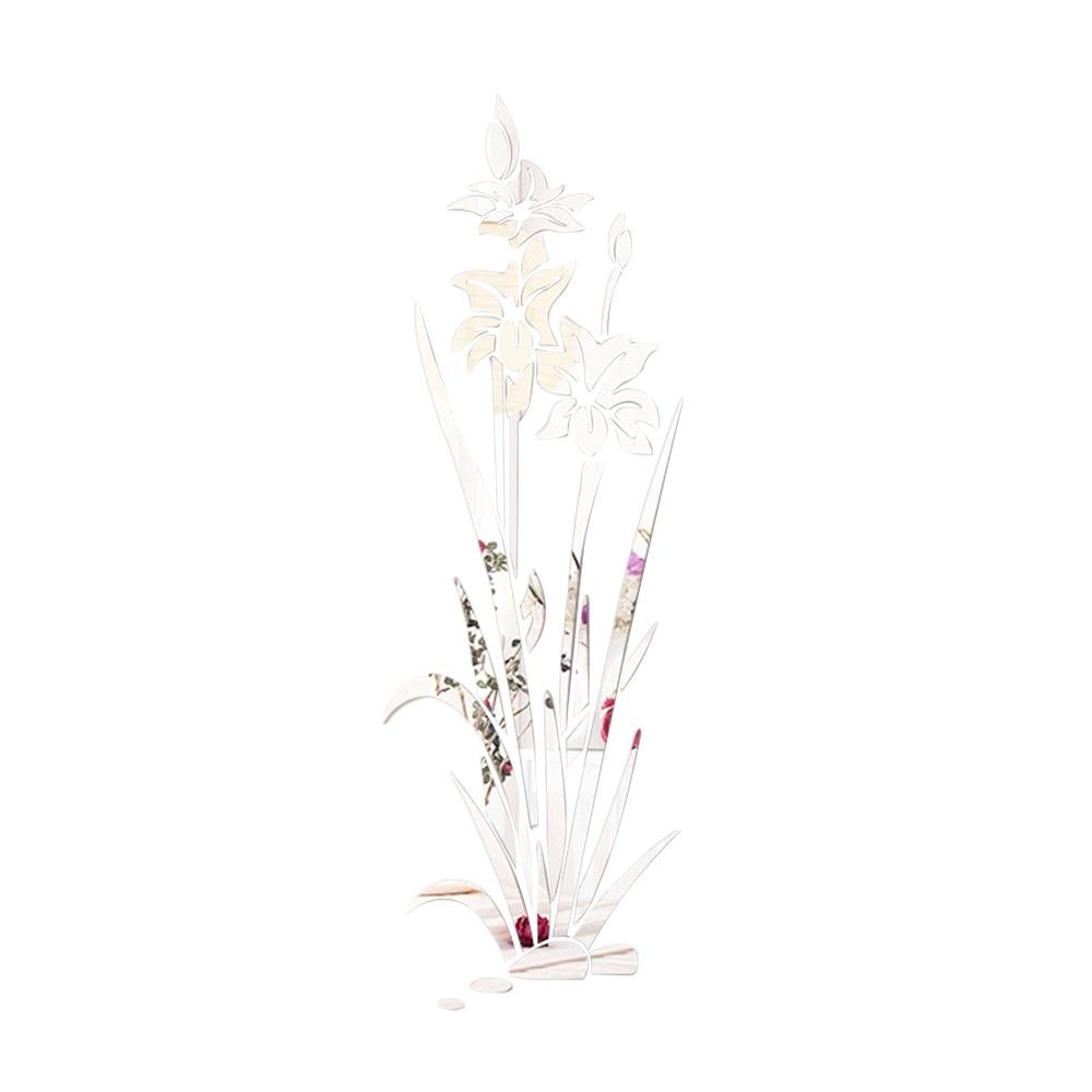 Removable Flower Mirror Sticker Self Adhesive Orchid Floral Mirror Surface Wall Sticker Waterproof 3D Wall Art TV Background срібний
Removable Flower Mirror Sticker Self Adhesive Orchid Floral Mirror Surface Wall Sticker Waterproof 3D Wall Art TV Background срібний