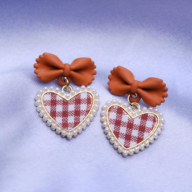 Серьги-бабочки FEEYOO для женщин и девочек, модные модные серьги в форме сердца, ювелирные изделия Giftt разноцветный