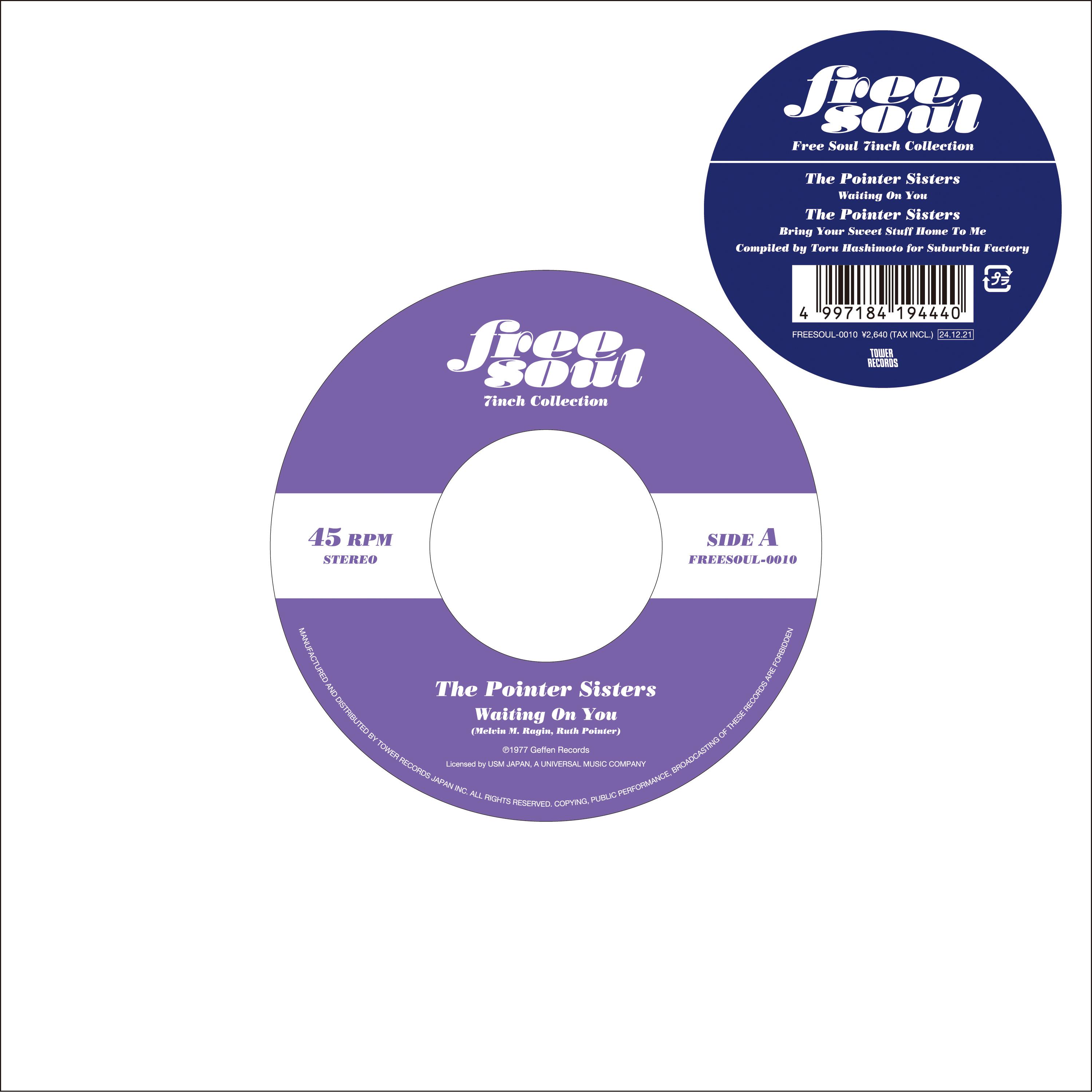 7inch Record POINTER SISTERS - Waiting On You / Bring Your Sweet S FREESOUL0010 TOWER RECORDS 2024 Japan Soul/Funk
7inch Record POINTER SISTERS - Waiting On You / Bring Your Sweet S FREESOUL0010 TOWER RECORDS 2024 Japan Soul/Funk