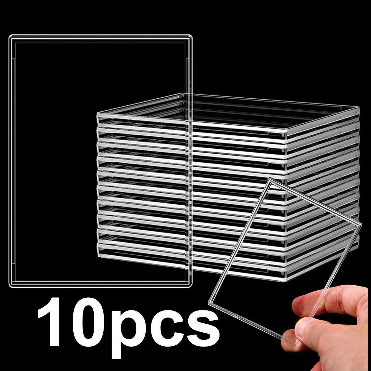 10pcs Hard Acrylic Trading Card Sleeves - Clear Toploader Protective Cases for Baseball/TCG/MtG Cards ZSY
10pcs Hard Acrylic Trading Card Sleeves - Clear Toploader Protective Cases for Baseball/TCG/MtG Cards ZSY