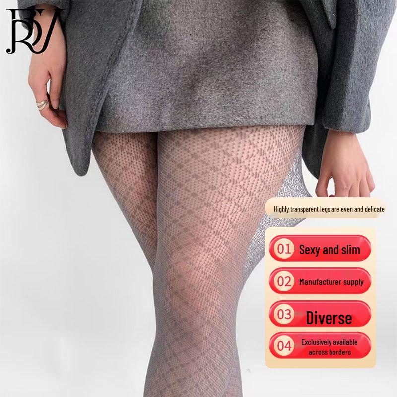 Plus Size Small Diamond Fishnet Pantyhose - Sexy, Anti-Snagging, Gold Slimming, Retro Black Silk for Women
Plus Size Small Diamond Fishnet Pantyhose - Sexy, Anti-Snagging, Gold Slimming, Retro Black Silk for Women