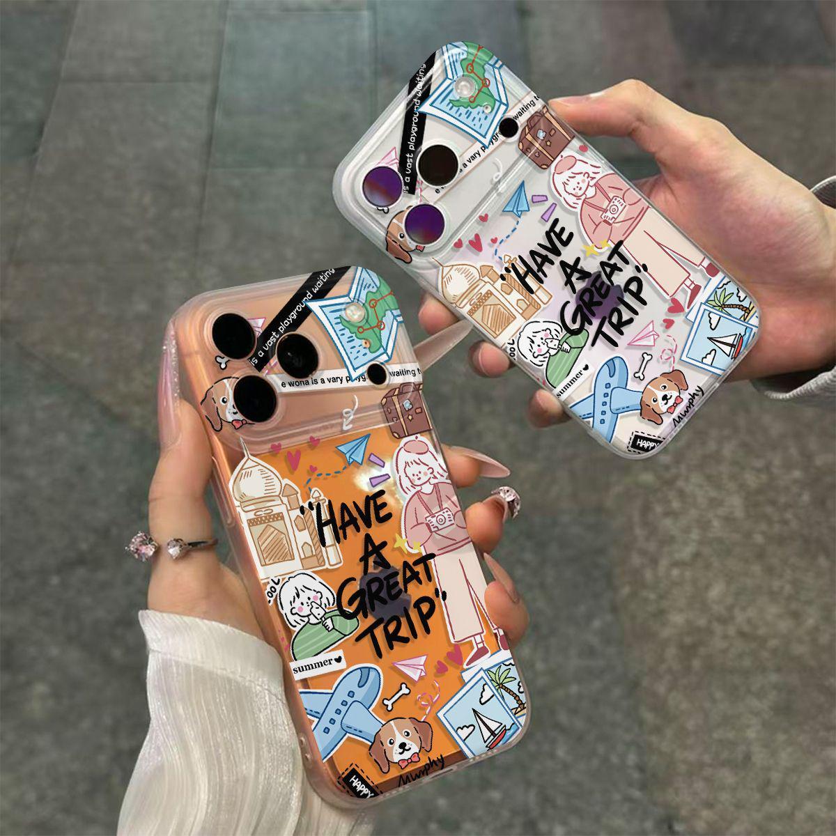 Transparent Phone Case with Button for Apple 17/16/15/14 - Puppy Girl Illustration for 17 Pro Max/16 Pro iPhone 14 Pro Max
Transparent Phone Case with Button for Apple 17/16/15/14 - Puppy Girl Illustration for 17 Pro Max/16 Pro iPhone 14 Pro Max