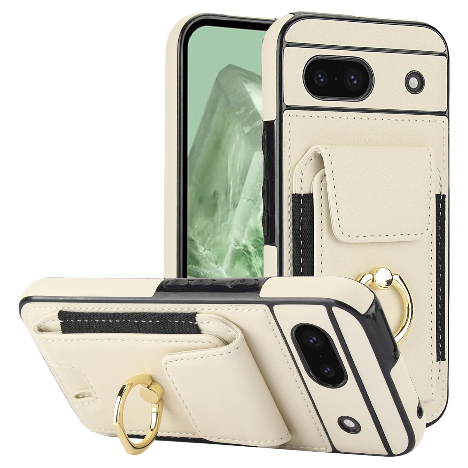 For Google Pixel 8a Kickstand Case PU Leather+TPU Phone Cover with Card Slots Apricot
For Google Pixel 8a Kickstand Case PU Leather+TPU Phone Cover with Card Slots Apricot