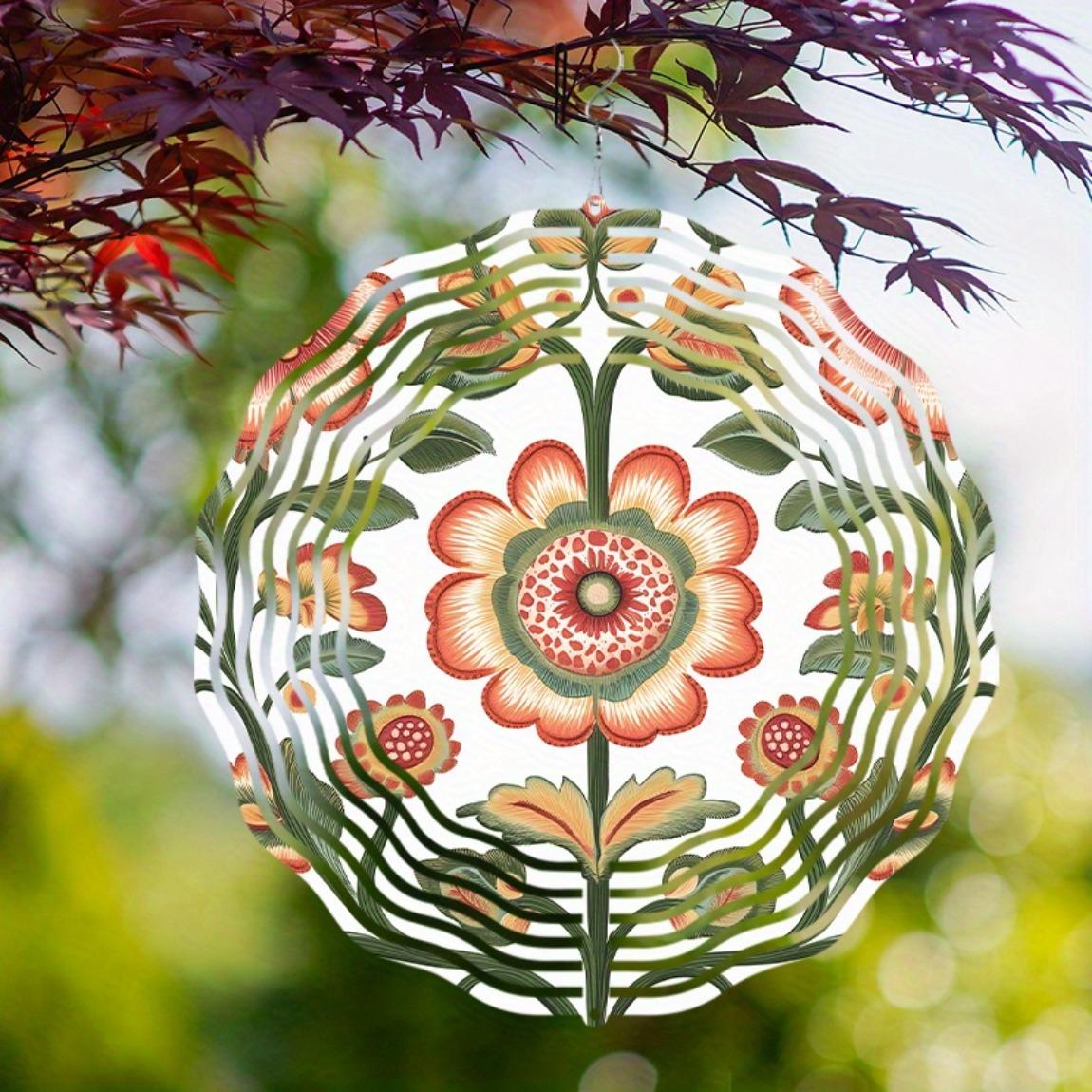 Bohemian Floral Metal Wind Spinner Outdoor Hanging Ornament for Garden Patio Lawn Decor 360 Degree Rotation 01A
Bohemian Floral Metal Wind Spinner Outdoor Hanging Ornament for Garden Patio Lawn Decor 360 Degree Rotation 01A