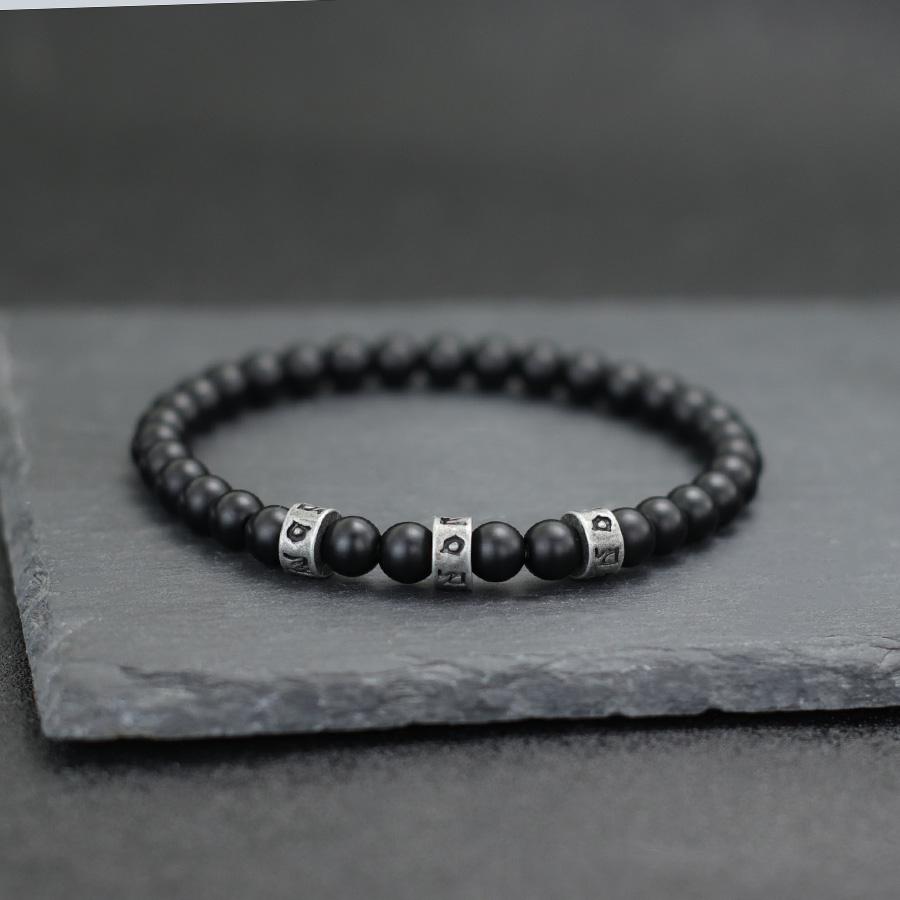Simple Style Sanskrit Bracelet For Men 6mm Black Onyx Stone Energy Healing Braslet Pulseria Homme Leisure Versatile Accessories
Simple Style Sanskrit Bracelet For Men 6mm Black Onyx Stone Energy Healing Braslet Pulseria Homme Leisure Versatile Accessories