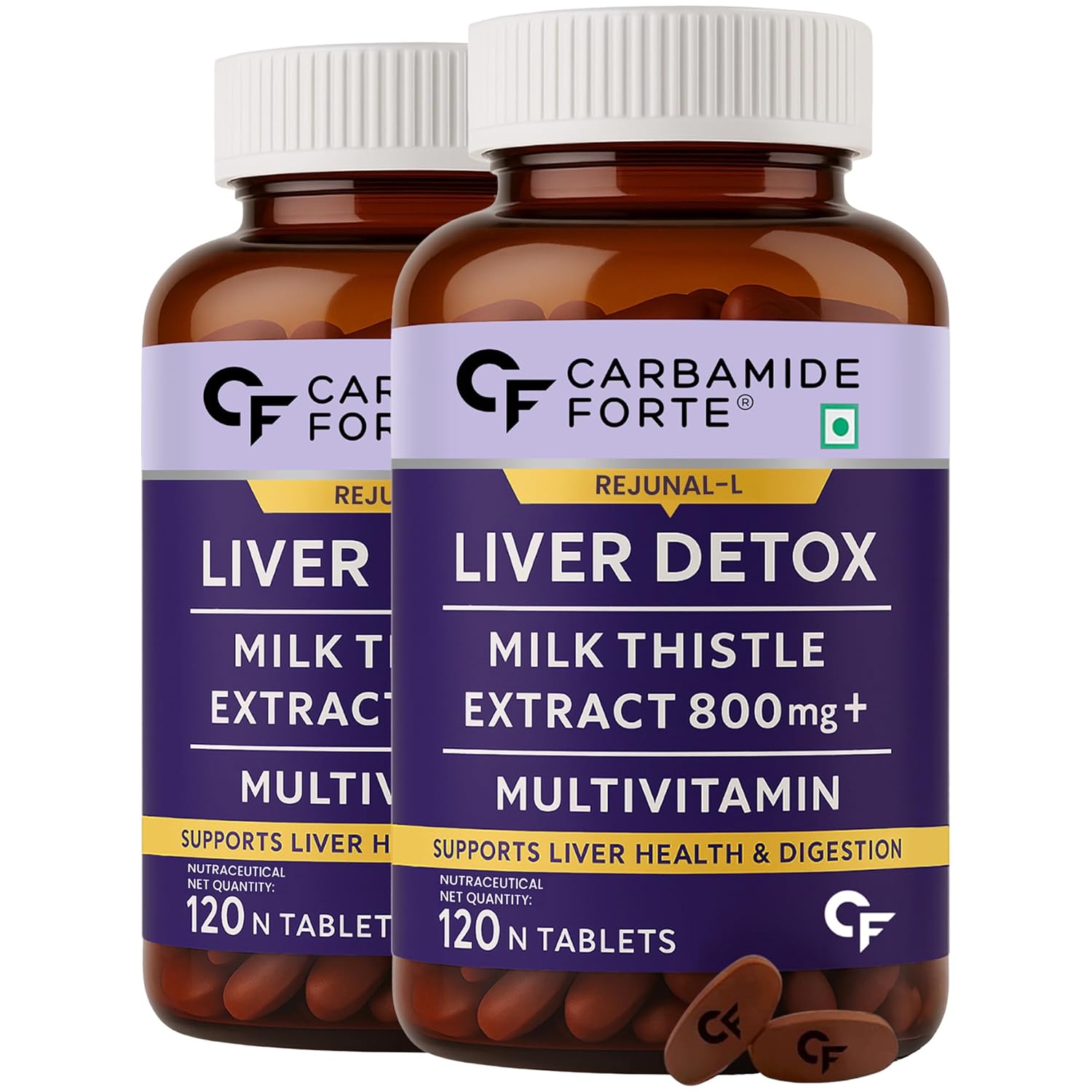 Carbamide Forte Liver Detox Supplement With Milk Thistle Extract 800Mg 120 Veg Tablets X Pack Of 2 For Men And Women
Carbamide Forte Liver Detox Supplement With Milk Thistle Extract 800Mg 120 Veg Tablets X Pack Of 2 For Men And Women