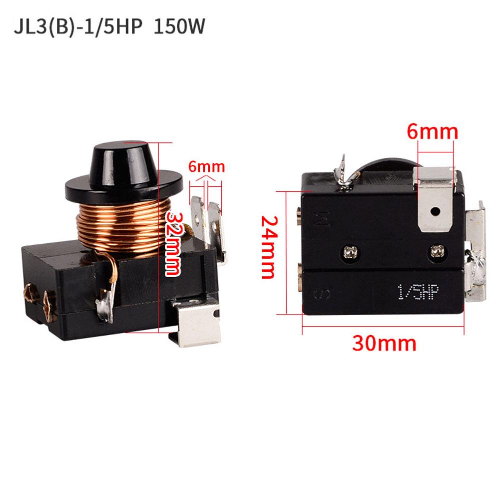 1PC Starter 24*30*32mm 1/5, 1/6, 1/3, And 1/2HP Starters Three-plug Refrigerator Accessories Refrigerator Compressor Start Relay 1percent5HP 150W
1PC Starter 24*30*32mm 1/5, 1/6, 1/3, And 1/2HP Starters Three-plug Refrigerator Accessories Refrigerator Compressor Start Relay 1percent5HP 150W