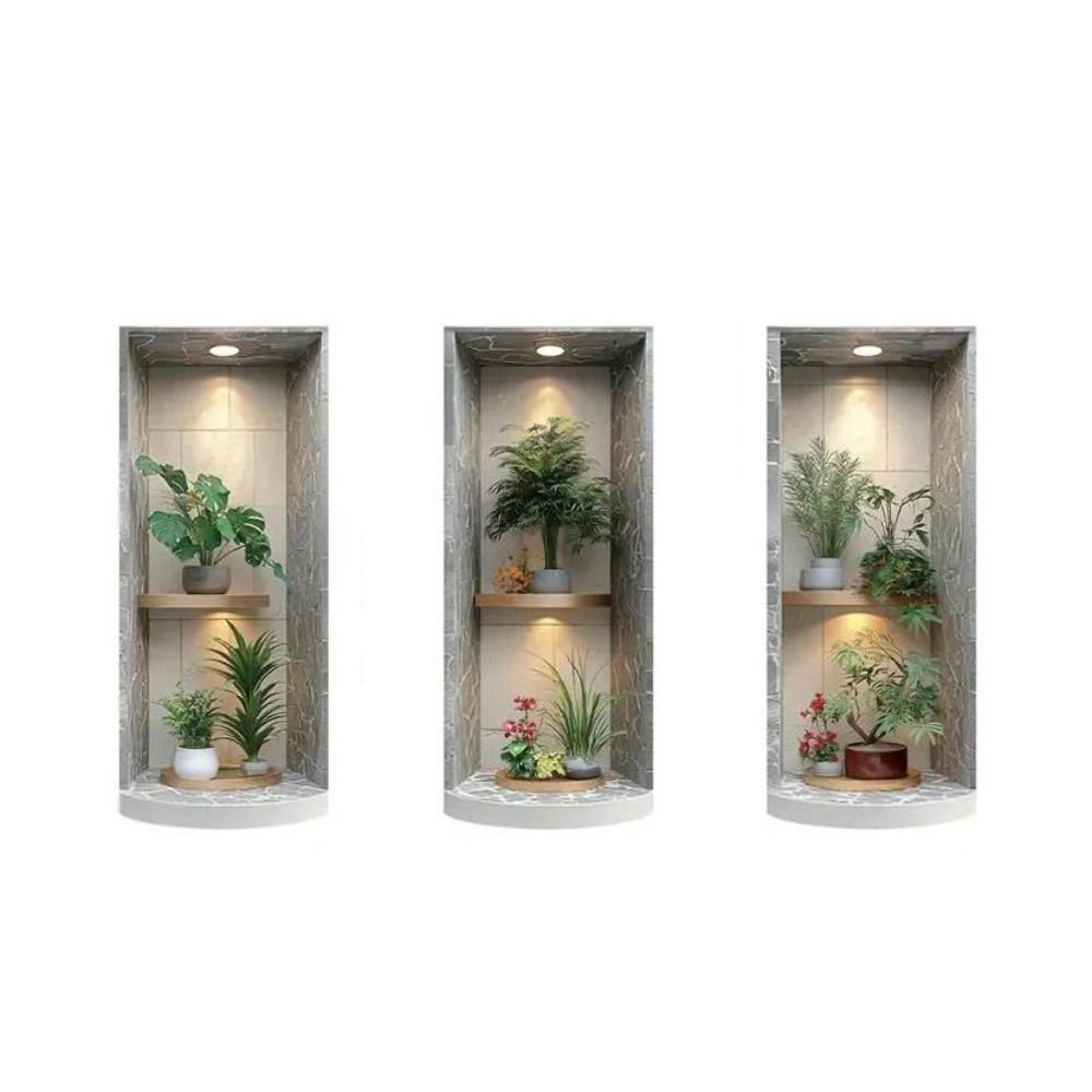 Self-Adhesive Plant Pot Stickers 2D/3D PVC Wall Decoration for Office Living Room Study Cabinet 3pcs
Self-Adhesive Plant Pot Stickers 2D/3D PVC Wall Decoration for Office Living Room Study Cabinet 3pcs