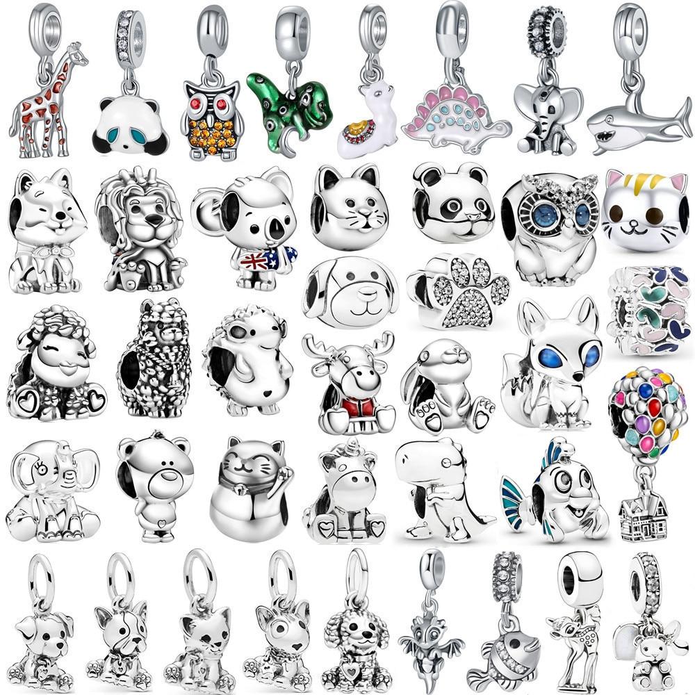 Cute Animal Cat Dog Dinosaur Charm Pendant Suitable for Fashion Bracelet Necklace Diy Bead Women Fashion Silver Plated Jewelry
Cute Animal Cat Dog Dinosaur Charm Pendant Suitable for Fashion Bracelet Necklace Diy Bead Women Fashion Silver Plated Jewelry